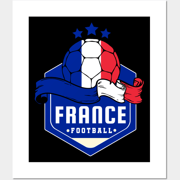 France Football Enthusiast Wall Art by footballomatic